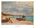 The Beach at Sainte-Adresse (Monet) Posters