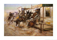 In Without Knocking Kunsttryk af Charles Marion Russell