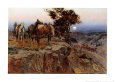 Innocent Allies Kunsttryk af Charles Marion Russell