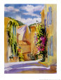 Coastal Village, France Art Print by Karen McLean