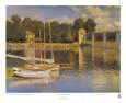 Bridge at Argenteuil Lámina por Claude Monet