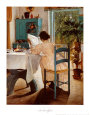 At Breakfast Art Print by Lauritz Ring