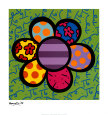 El poder de las flores IV Lámina por Romero Britto
