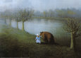 Bear Art Print by Michael Sowa