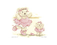 Oursonnes ballerines II Reproduction d'art par Sarah Bengry
