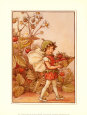 La fée Fraise Reproduction d'art par Cicely Mary Barker