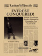 L'Everest est conquis ! Une de journal Reproduction d'art