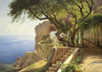 Pergola in Amalfi Art Print by Carl Frederic Aagaard