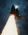 NASA - Columbia Launch Into Clouds  - ©Spaceshots Art Print