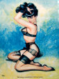Bettie IV Fabric Poster by Olivia DeBerardinis