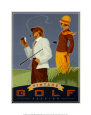 Vintage Golf, Passion Art Print by Si Huynh