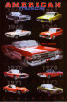 Amerikanische Muscle Cars – Entwicklung Poster