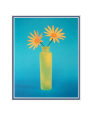Yellow Daisies in Vase Matted Print