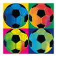 Ball Four: Soccer Art Print
