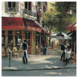 Camareros de un restaurante Lámina por Brent Heighton