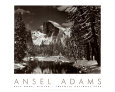 Half Dome, Merced River, Winter Kunstdruck von Ansel Adams