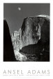 Moon and Half Dome, Yosemite National Park, 1960 Kunsttryk af Ansel Adams
