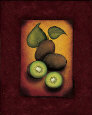 Fruta tropical: kiwi Lámina por Jessica Fries