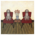 Two Dogs Art Print by Helga Sermat