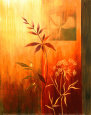 Six Green Leaves Art Print by Nicole Marley
