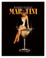Affiche Martini, Razzle Dazzle Reproduction d'art par Ralph Burch