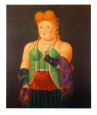Haute société Reproduction d'art par Fernando Botero