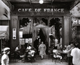 Café de France Reproduction d'art par Willy Ronis