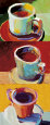 Tres tazas de Joe II Lámina por Robert Burridge