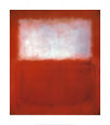 Blanco sobre rojo Lámina por Mark Rothko