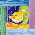 Seafriends - Blowfish Lámina por Paul Brent