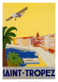 Saint-Tropez Reproduction d'art par Chomel