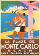 Monte Carlo Beach Konsttryck