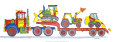 Truck Carrier Reproduction d'art par Marnie Bishop Elmer