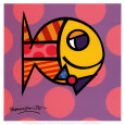 Striped Fish Lámina por Romero Britto