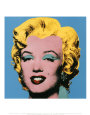 Marylin sur fond bleu, 1964 Reproduction d'art par Andy Warhol