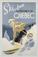 Ski Fun - La province de Québec, 1948 Reproduction d'art