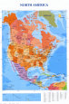 Mapas de Norteamérica Pósteres