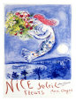 Nice, Soleil, Fleurs reproduction procédé giclée