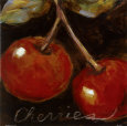 Cerises mûres Reproduction d'art par Nicole Etienne