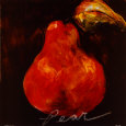 Poire rouge Reproduction d'art par Nicole Etienne