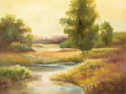 Backyard Pond Art Print by Alix Stefan