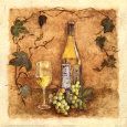 Glass of Chardonnay Impressão artística por Charlene Winter Olson