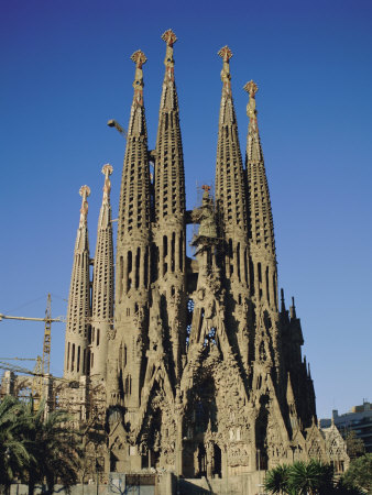 La Sagrada Familia, Gaudi Cathedral, Barcelona, Catalonia (Cataluna ...