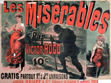 Poster Advertising the Publication of "Les Miserables" by Victor Hugo 1886 Lámina giclée por Jules Chéret