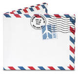 Air Mail Par Avion Tyvek Mighty Wallet Cartera
